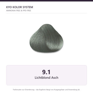 Kyo Hair Color 9.1 lichtlblond asch 100 ml