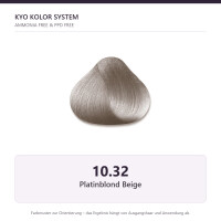 Kyo Hair Color 10.32 platin blond beige 100 ml